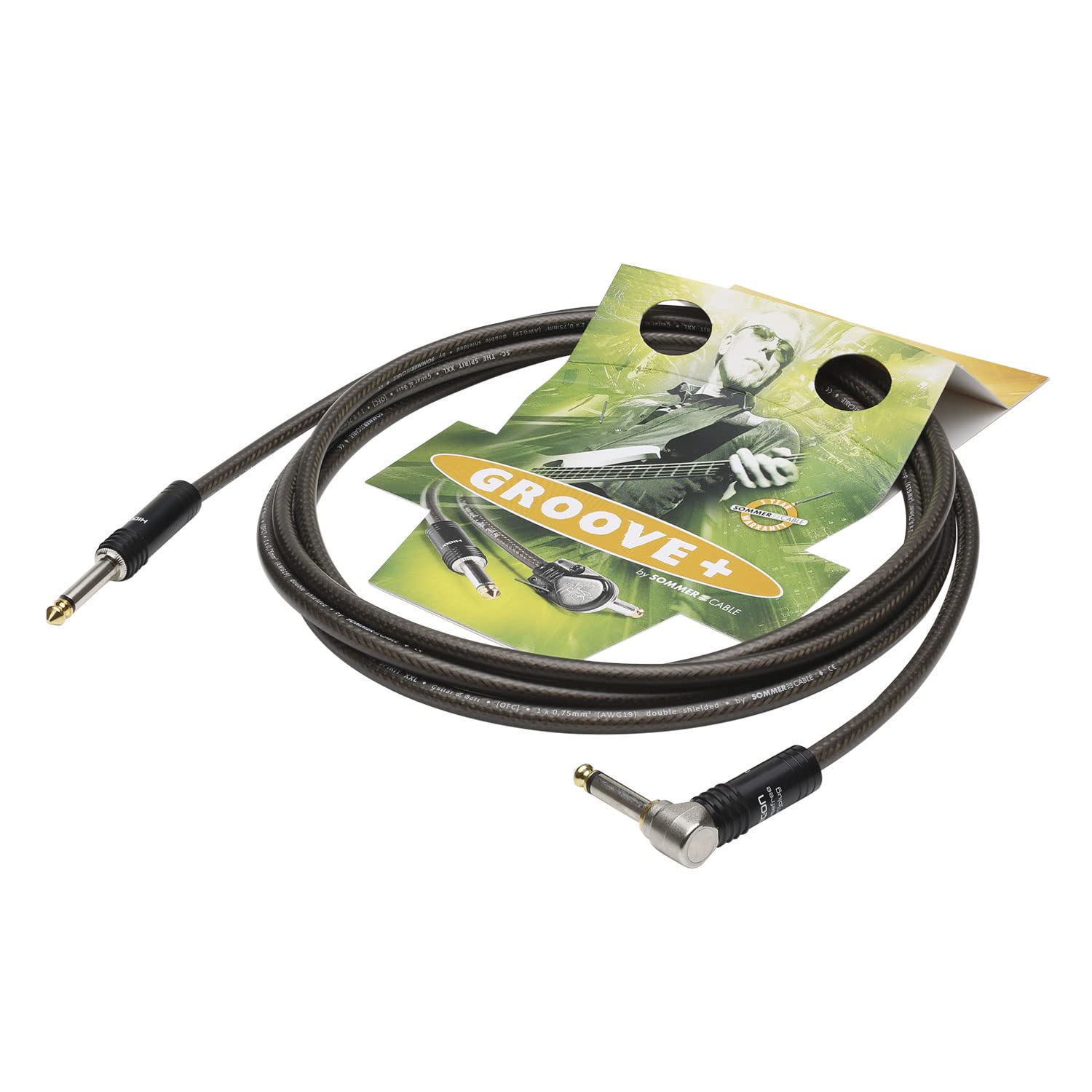 Instrumentenkabel SC-Spirit XXL, 1 x 0,75 mm² | Klinke / Klinke, HICON | 6,00m