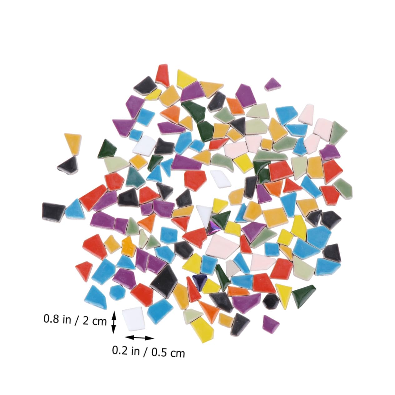 Fragmentos de Mosaico de Cristal DIY Irregulares 500g para Manualidades