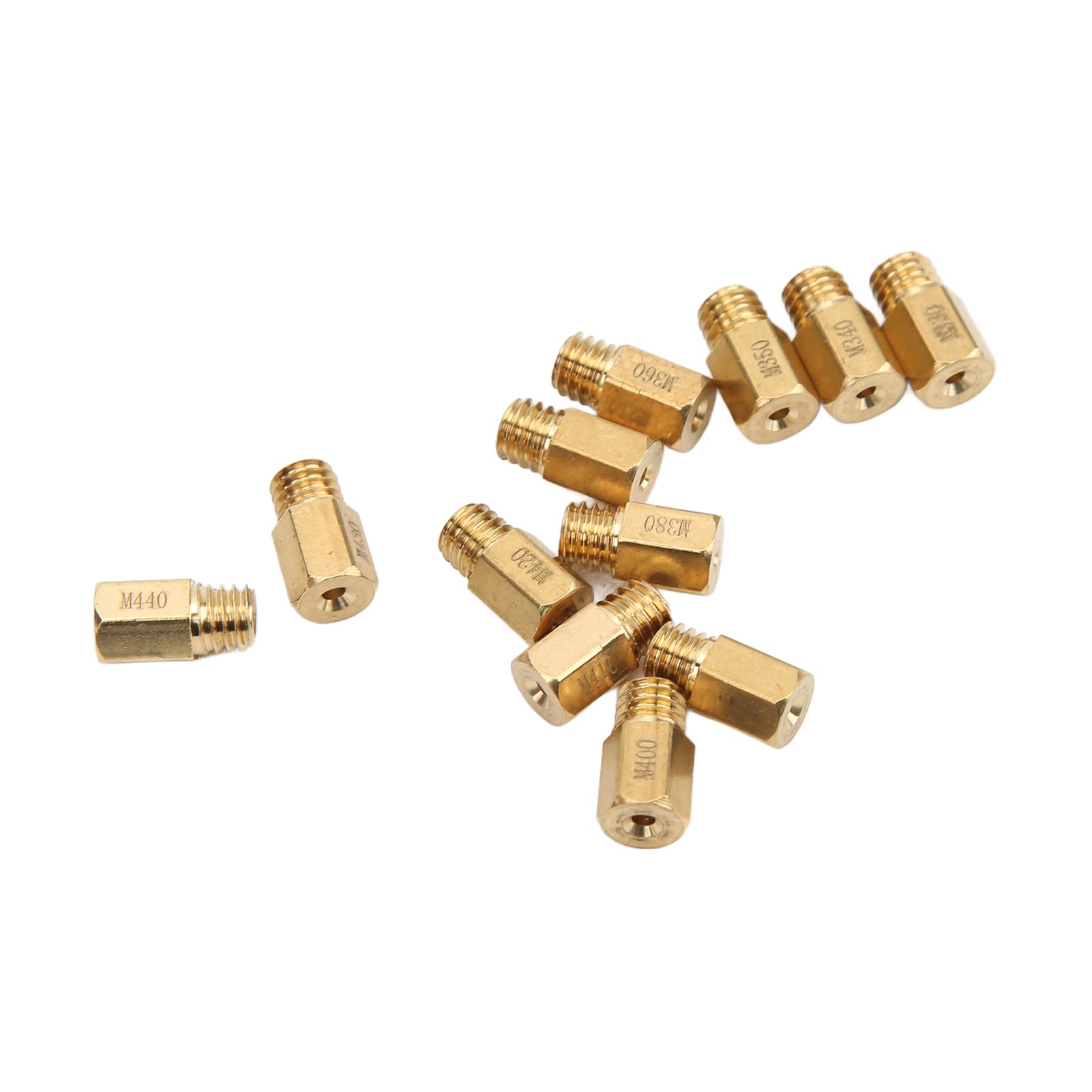 12 PZ Getti Carburatore Carburatore Getti Principali Metallo Kit Getto Principale Getti Principali del Carburatore Set di Accessori Set di Ugelli Carburatore Ugello del Getto Principale Carburatore