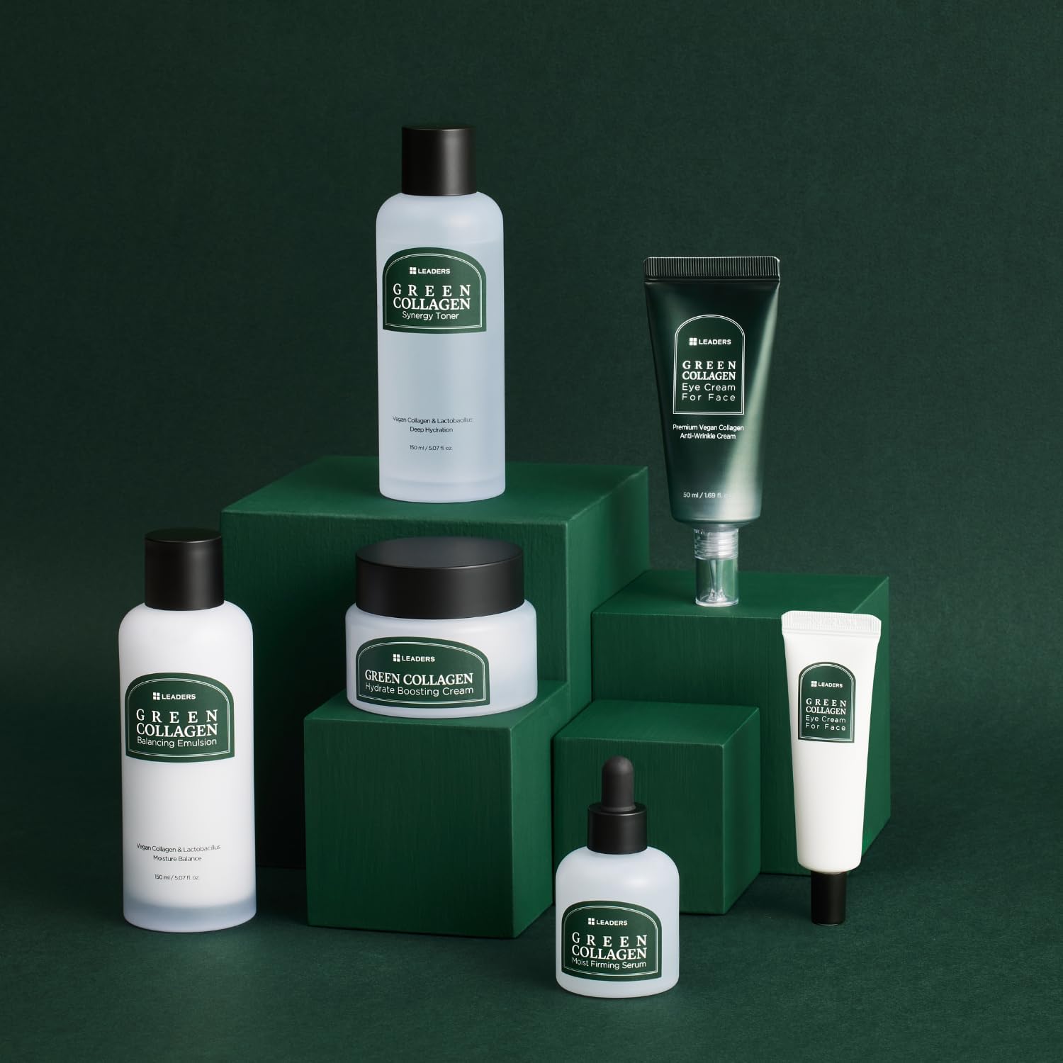 LEADERS Green Collagen Synergy Toner – Hydrating Moisturizing Toner for Enhanced Absorption, Deep Hydration, Refreshed, & Soft Skin – Gentle Plant-Based Formula – 150ml - Image 8