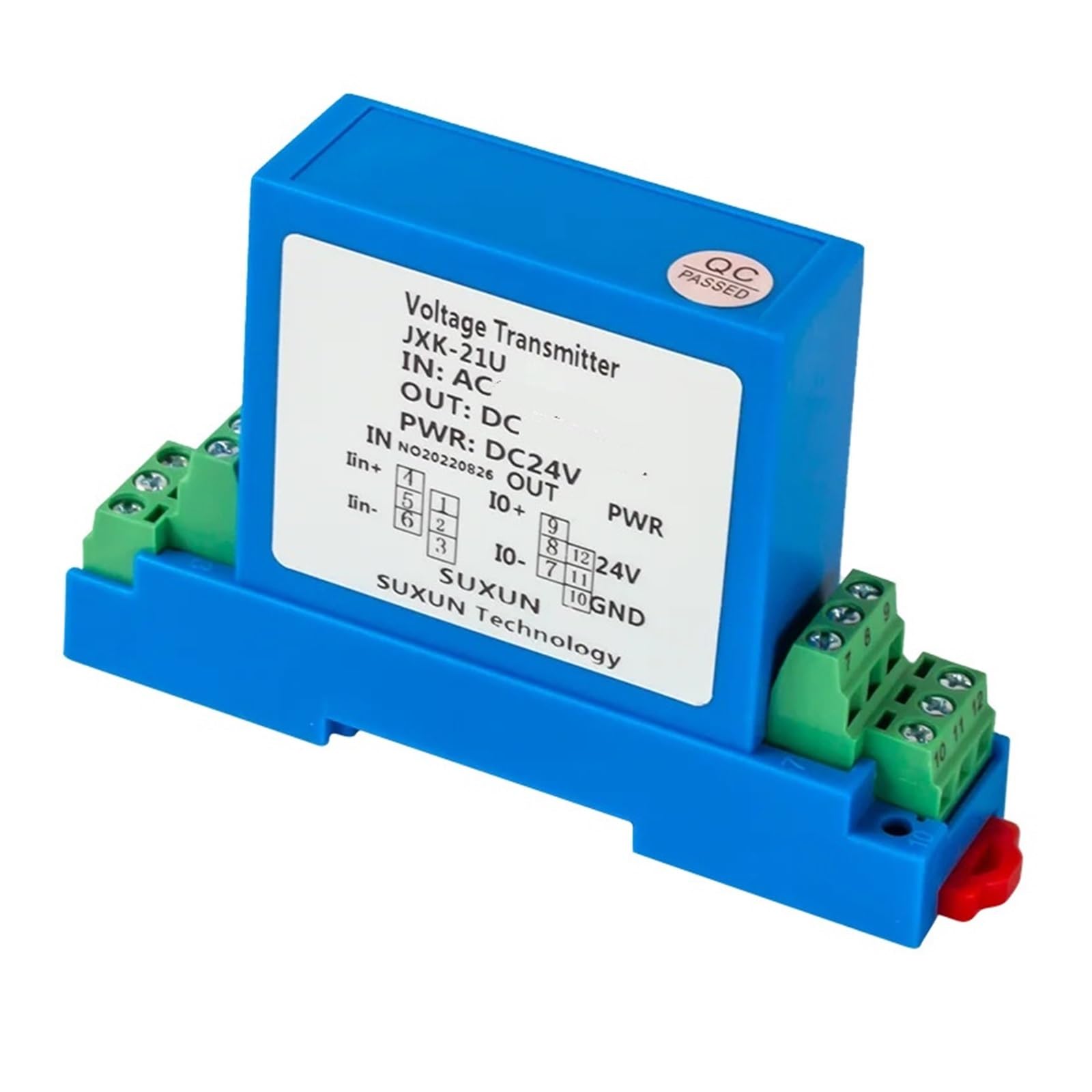 PXQCHAVLN AC/DC Voltage Transmitter RS485 Output 75V 110V 220V 380V 500V 1000V Voltage Sensor Sensor(Dc12v,AC DC0-30V input)