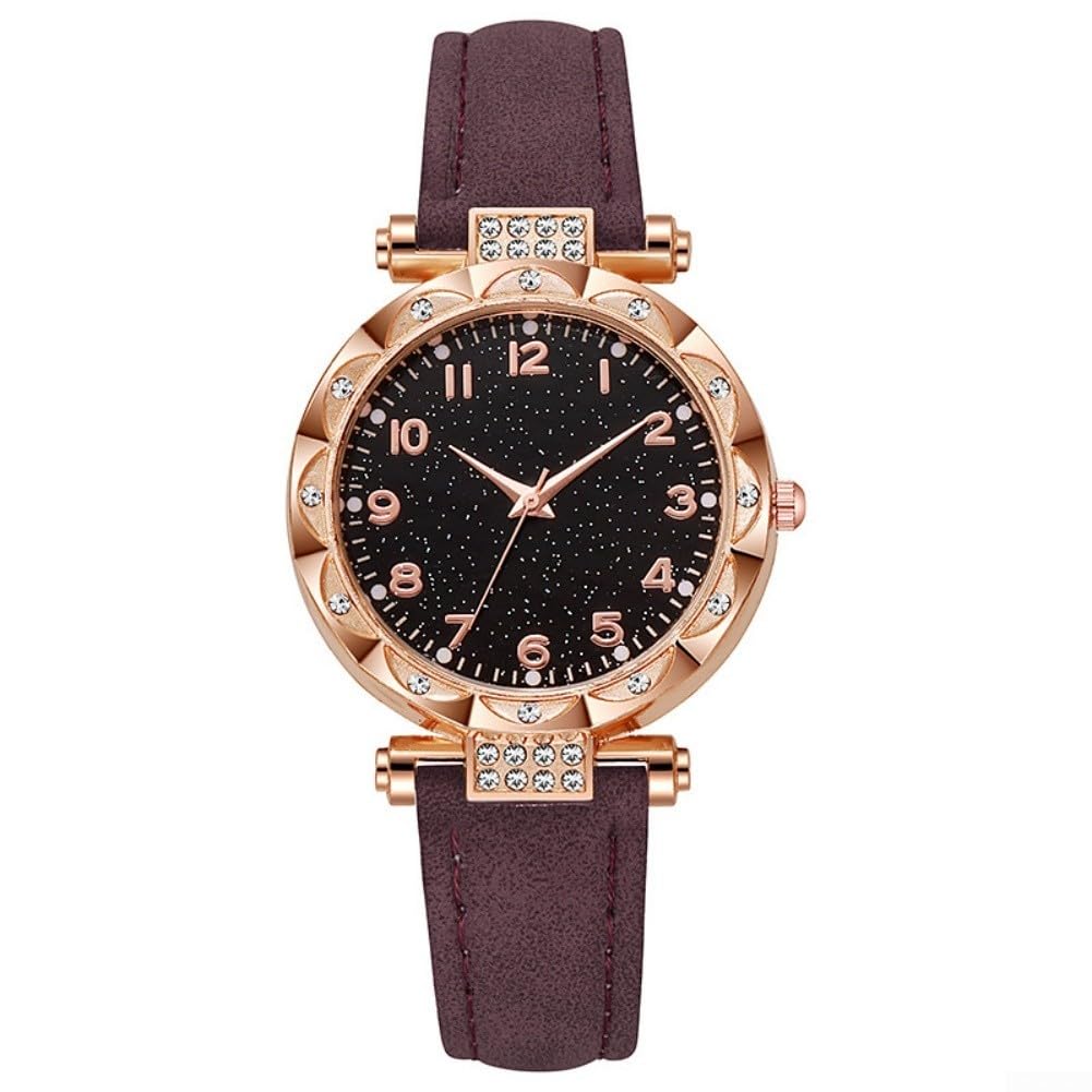 para reloj Casual para mujer Correa PU para suave Comfortable(Gray)