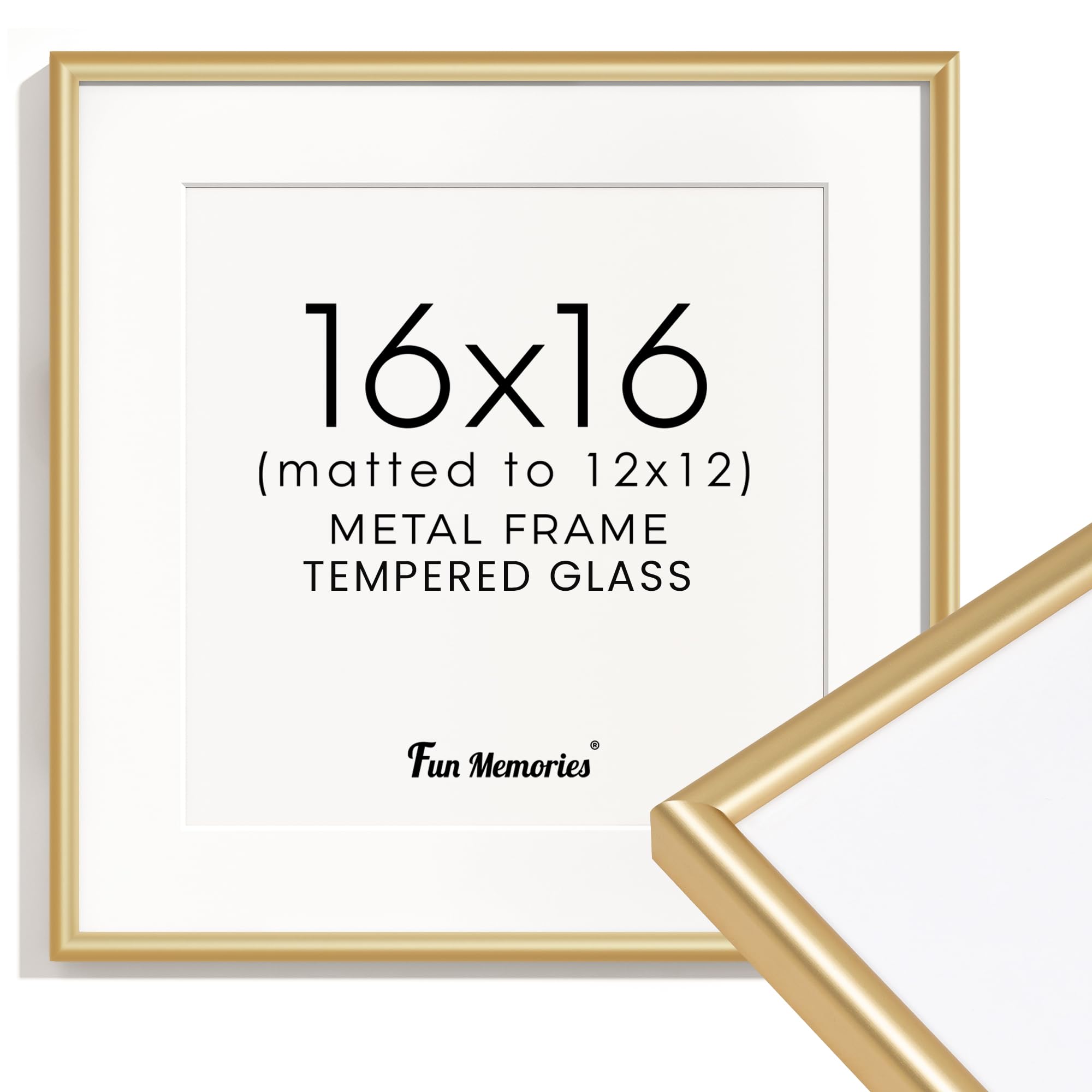 Amazon.com - Fun Memories 16x16 Picture Frame Gold, 16