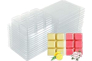 Clamshell Wax Melt Containers - 100 Pack for Wickless Candles