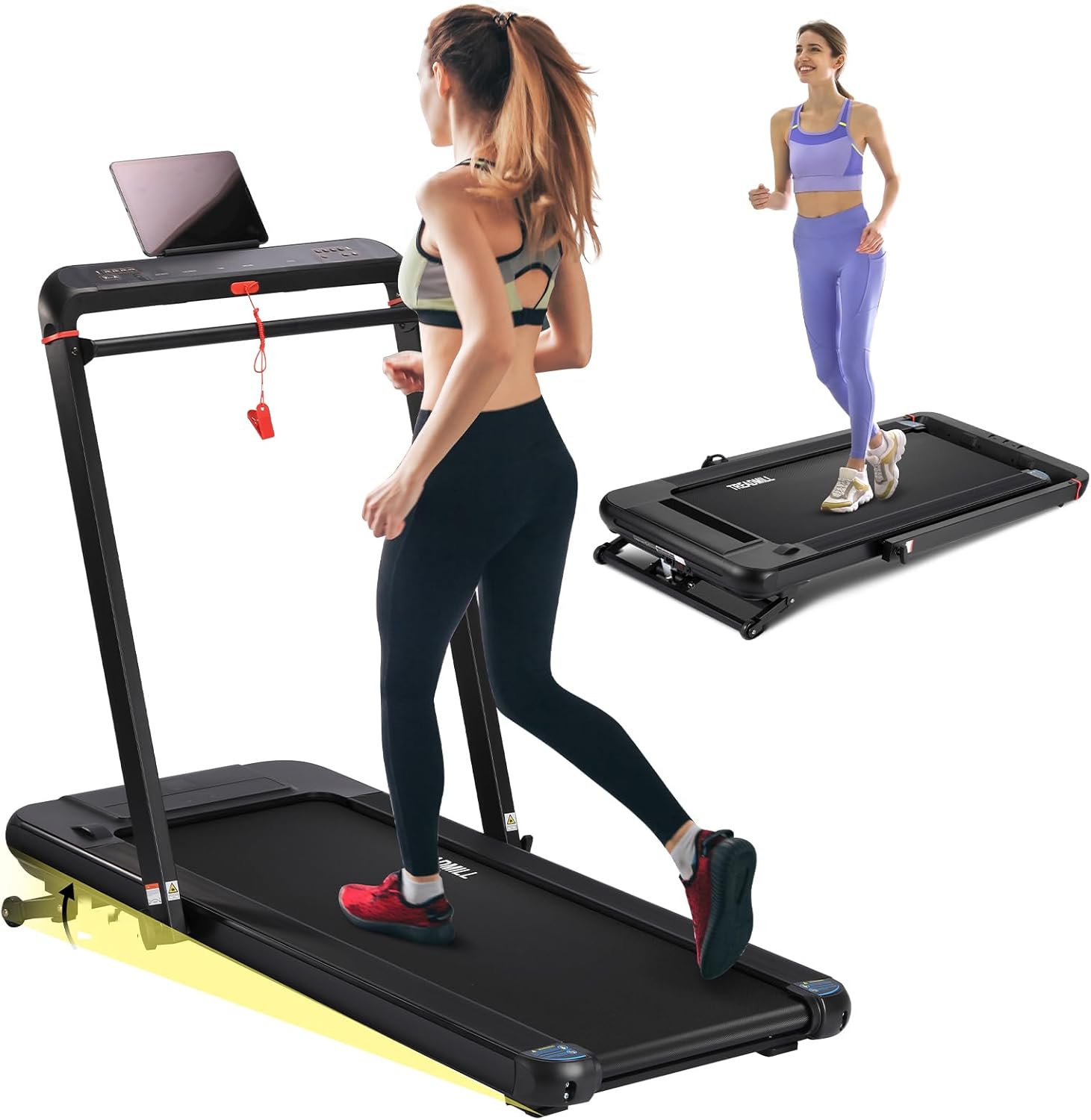 Foldable Home Treadmill with Auto Incline, Heart Philippines Ubuy