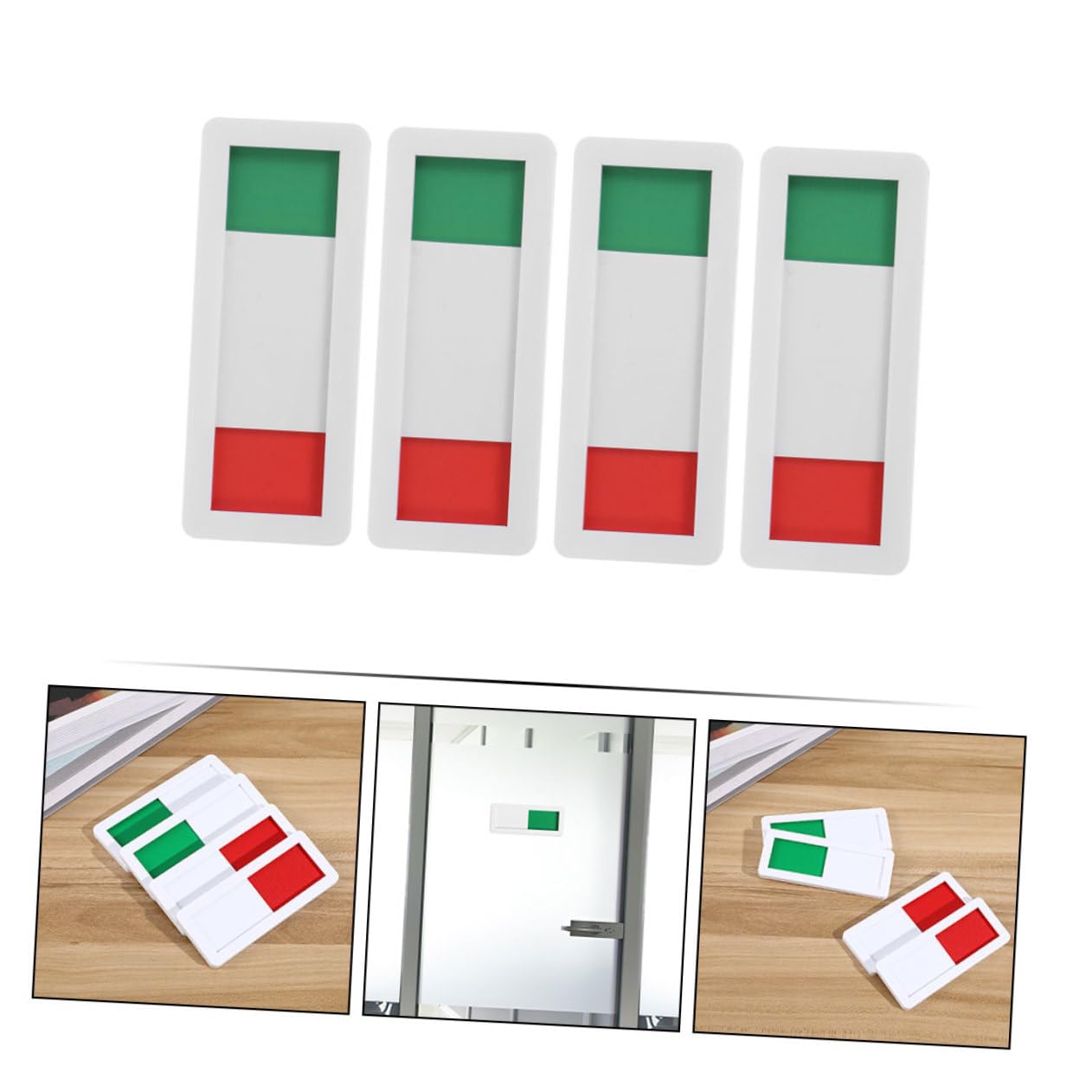 VILLCASE 16piezas Correderas Deslizantes De Privacidad Para Puertas Indicadores De Estado Vacante Ocupado Para Oficina y Sala De Conferencias De Fácil Instalación Diseño Práctico y