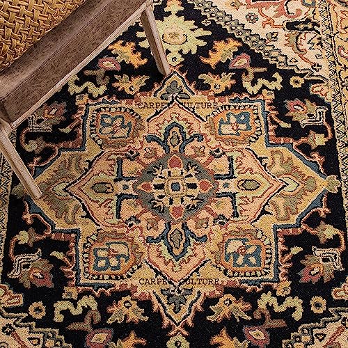 Image of Carpet Mahal Handmade Handwoven Tufted Made of 100% Soft Blended Wool Export Quality Carpets with 1 Inch Thickness (7x10 Feet) Color Multi