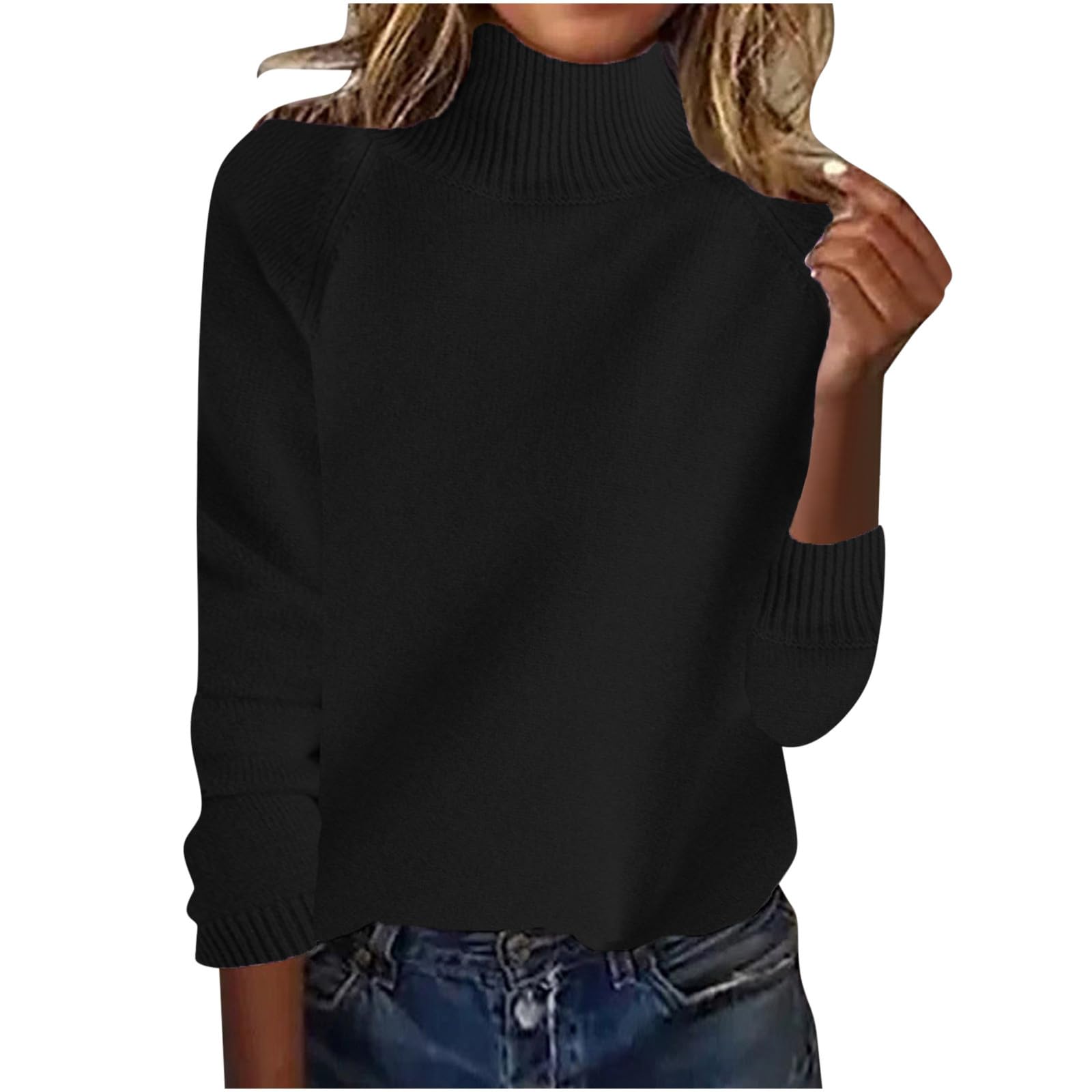 Cashmere Sweaters for Women Half Turtleneck Long Sleeve Jumper Knitted Pullover Warm Cashmere Sweater Tops 2025 Fall