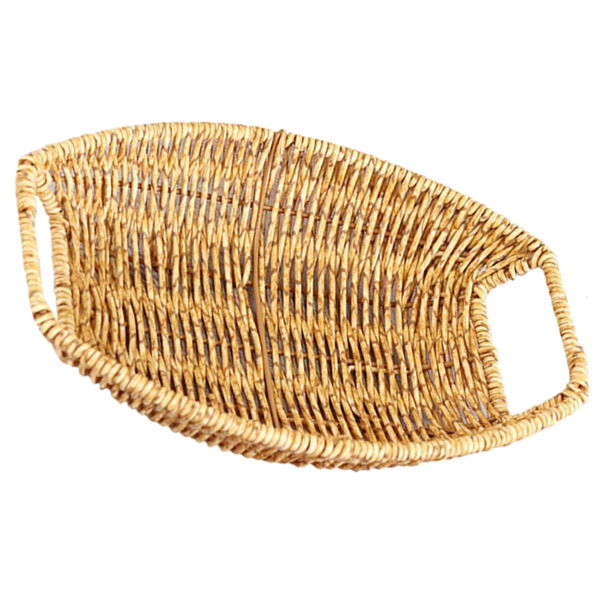 MUSISALY Snack Basket Fruit Bowl Egg Storage Basket Decorative Storage Holder Fruit Tray Woven Basket Food Tray Toilet Tank Basket Storage Baskets Dessert Storage Holder Pp re-usable