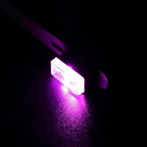 Miniatura 7 de 7 piezas de mini luces LED USB para interior del automóvil, luces LED USB para atmósfera, enchufable, 5 V, luz USB universal, kit de iluminación