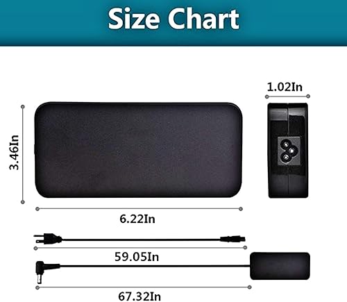 Miniatura 2 de HP TPN-DA03 TPN-DA09 TPN-CA11 - Cargador adaptador de CA para HP ZBook Studio G3, G4, G5, G6 OMEN 15, 17,OMEN x (150 W, 0.177 x 0.118in)