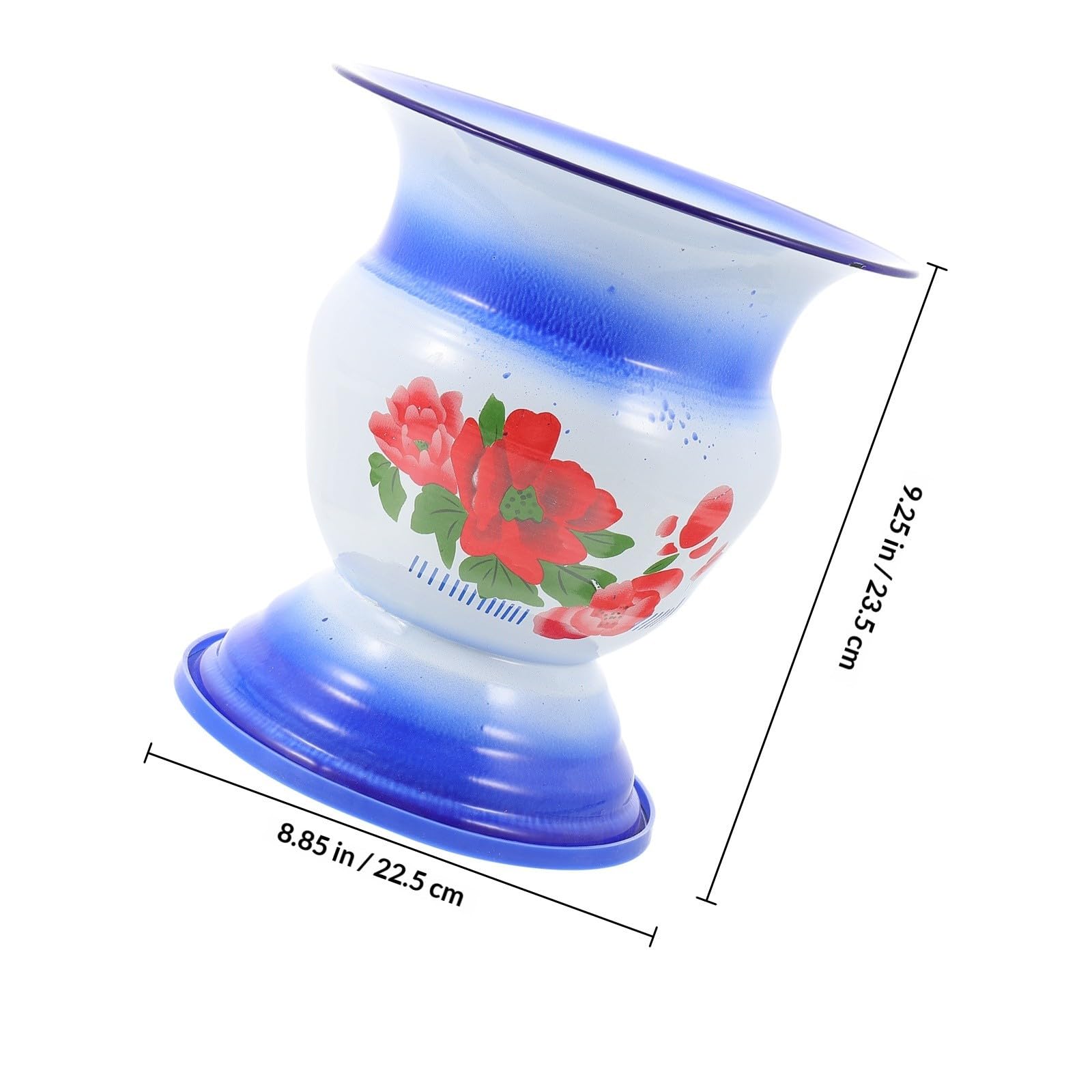 Escupidera Creativa para Orinal Vintage de Hierro Azul, Resistente y Fácil de Limpiar, Adecuado Hogar Varios estilos