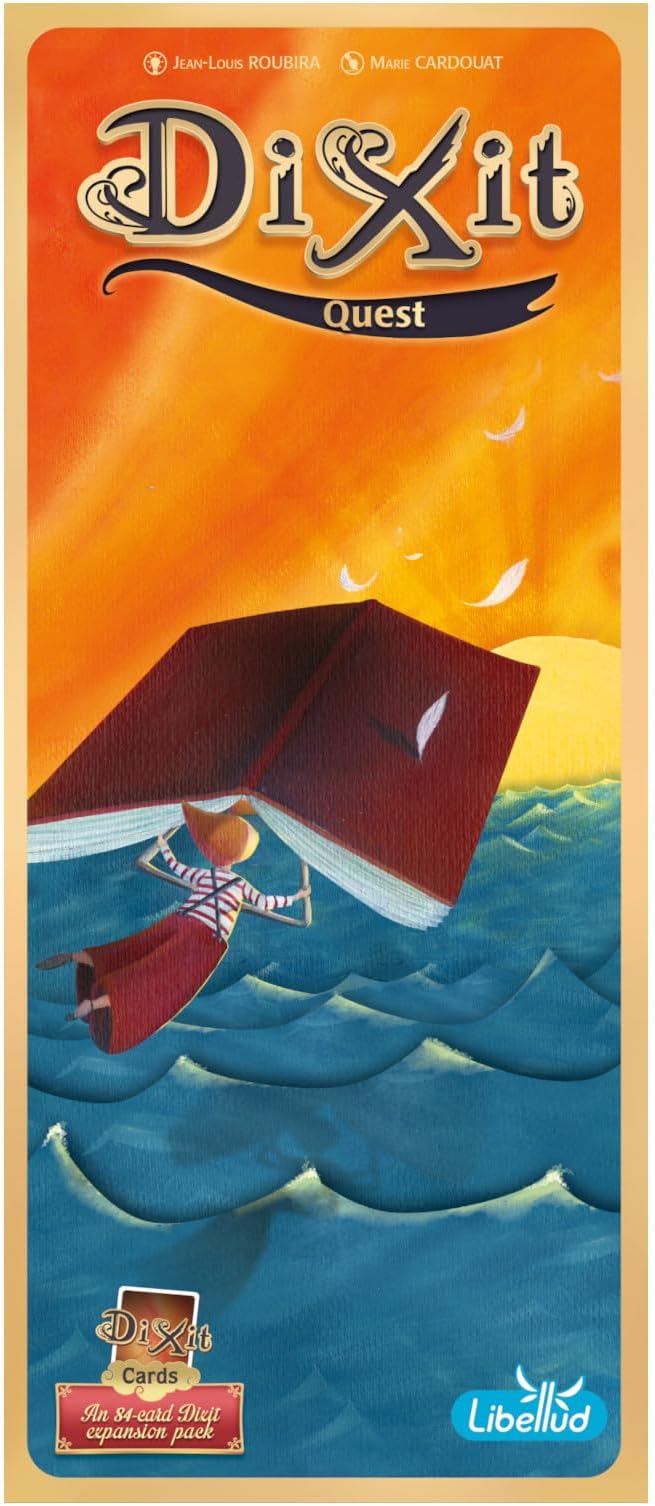 Dixit Quest Board Game - Expand Your Imagination with 84 New Cards! Creative Storytelling & Family Fun for Kids & Adults, Ages 8+, 3-6 Players, 30 Minute Playtime