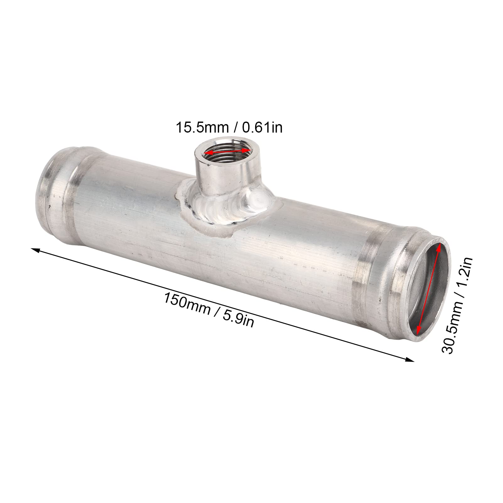 Inline Adapter Czujnika Temperatury Węża Chłodnicy 3/8 Cala NPT Heavy Duty Inline Adapter Czujnika Temperatury Węża Uniwersalnie Pasuje do Większości Samochodów