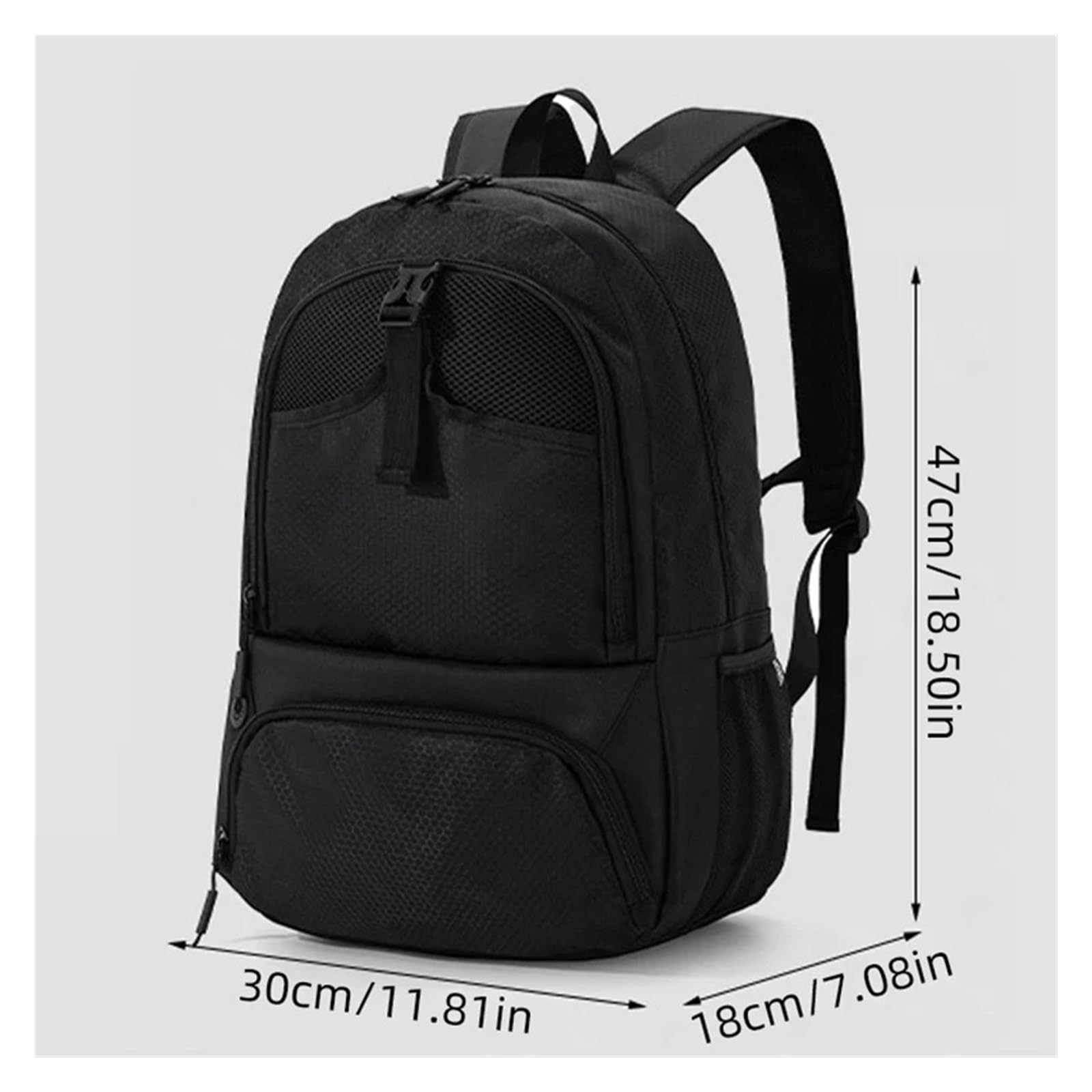 Mochila grande for deportes, fútbol, ​​baloncesto, voleibol(Light Blue)