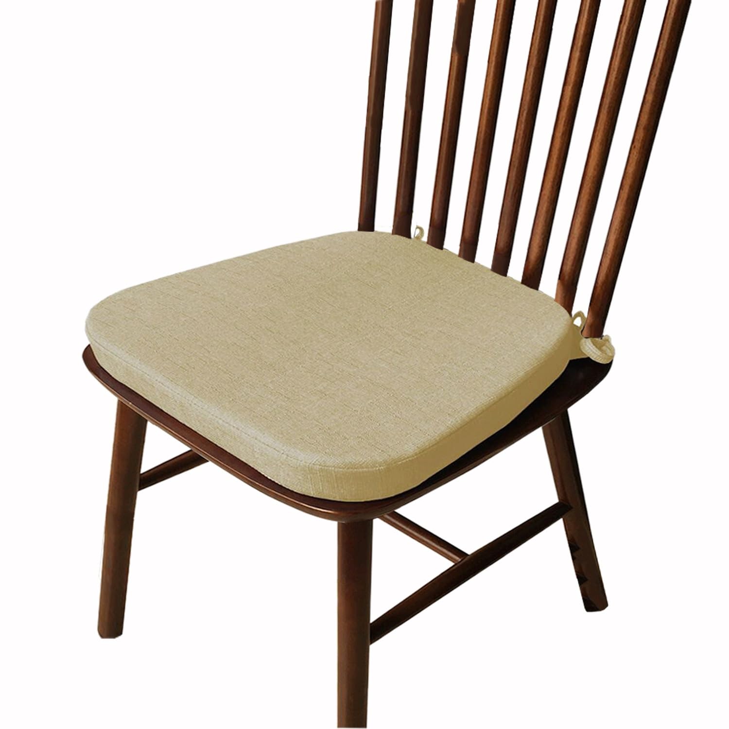Juego De 4/2/1 Comedor CojíN De Silla Lino Grueso Cojines De Asiento De Silla para Cocina Cojines para Sillas CojíN De Asiento De Herradura con Corbatas(#5,1pc 40x38x33cm (5cm Thick))