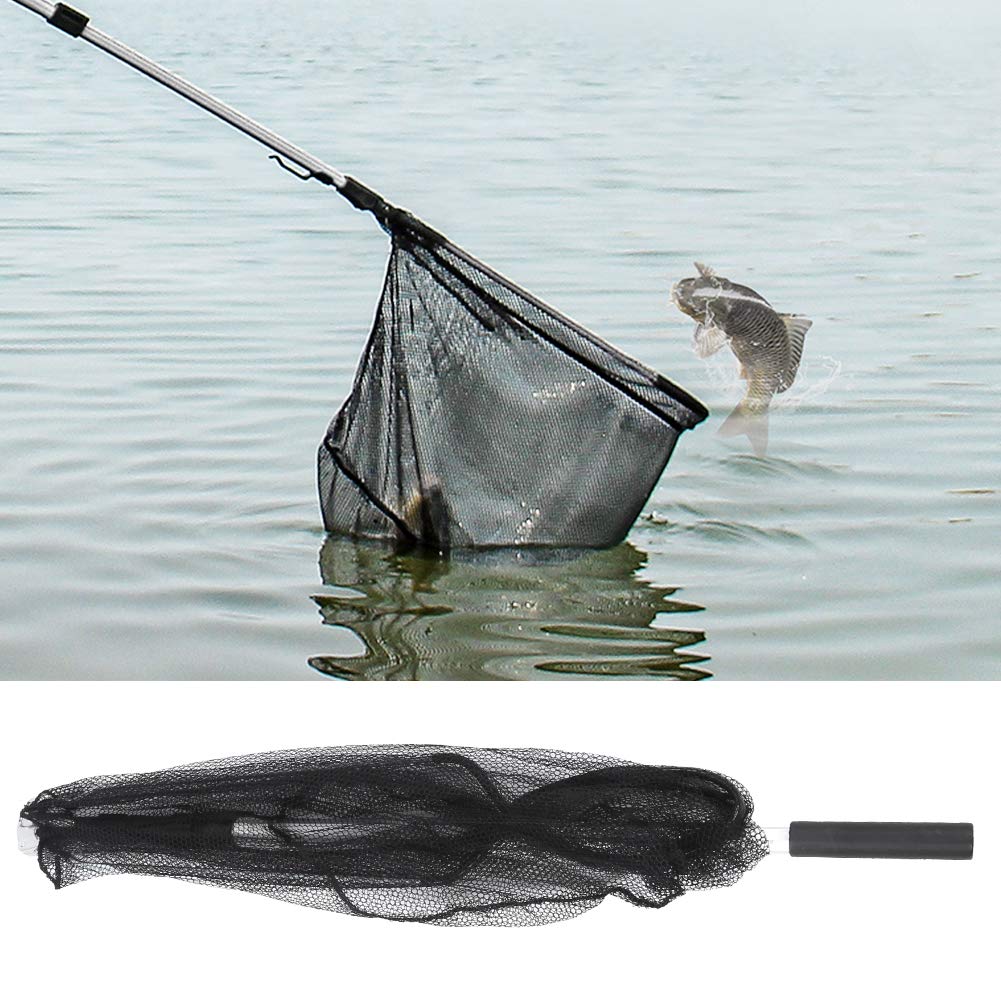 Vbest life Red de Pesca Plegable, Red de Aterrizaje con Mango de Poste telesc¡§?Pico de Aluminio Plegable, Captura o liberaci¡§?n Segura de Peces