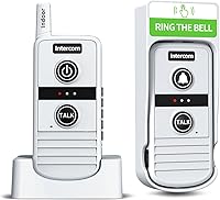 Vista 1 de Wireless Intercom Doorbell,4900ft Long Range Home Intercom System,Two Way Intercom for Elderly with 16 channels,21 Ringtones, 4 Volume Levels,Room