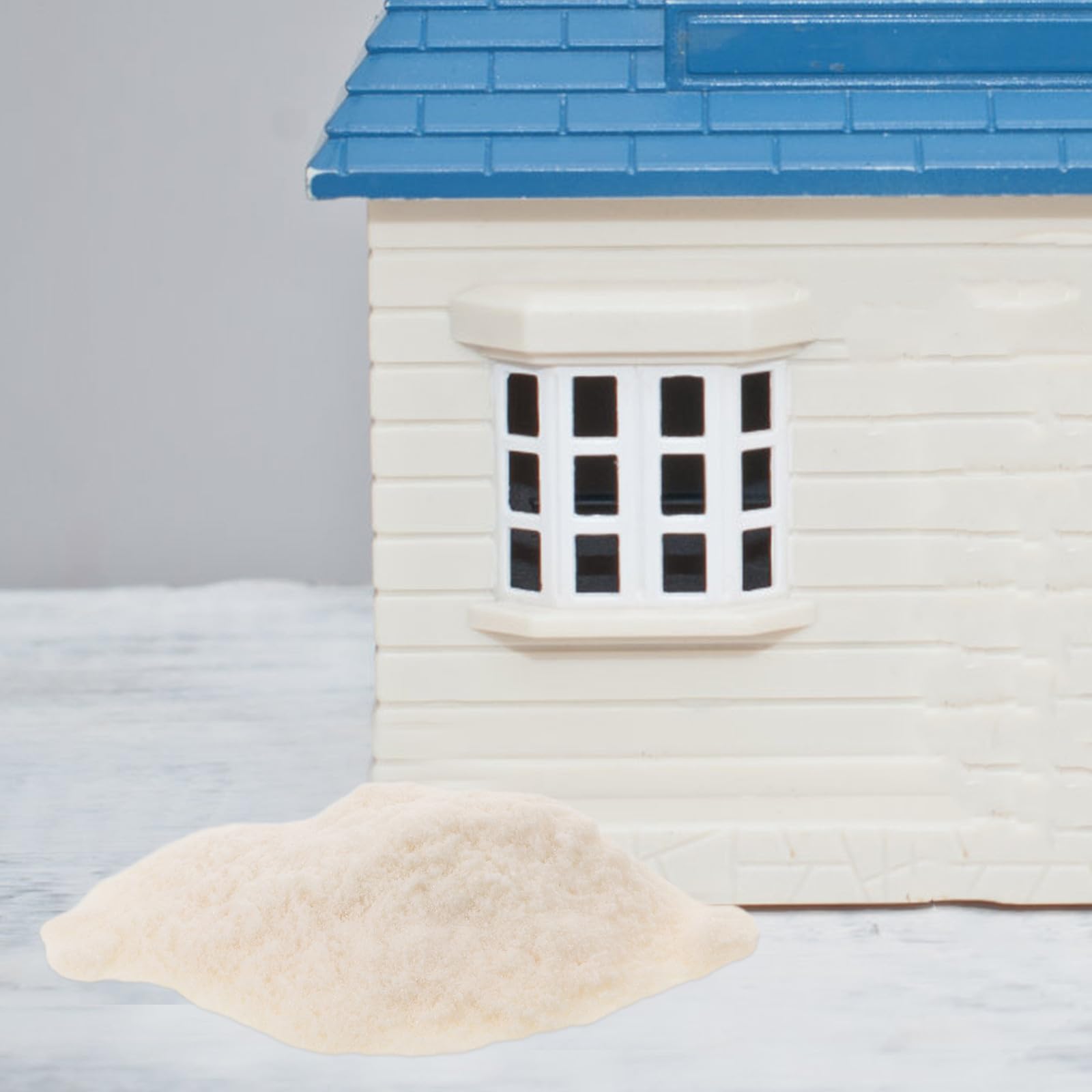 DOITOOL 1 worek miniaturowego cementowego rękodzieła: cementowy proszek gipsowy wzmacniany spoiwem do budowy domów modelowych – materiał do produkcji cegieł do budowy płyt betonowych (ok. 1