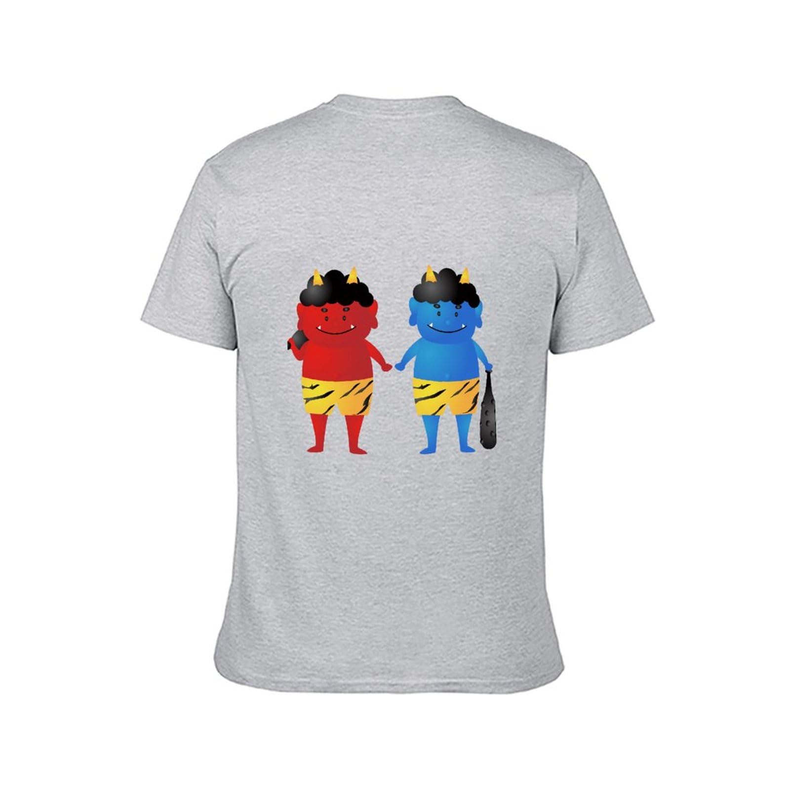 Amazon.co.jp: Tシャツ メンズ 赤鬼と青鬼 半袖 インナーシャツ 夏服 
