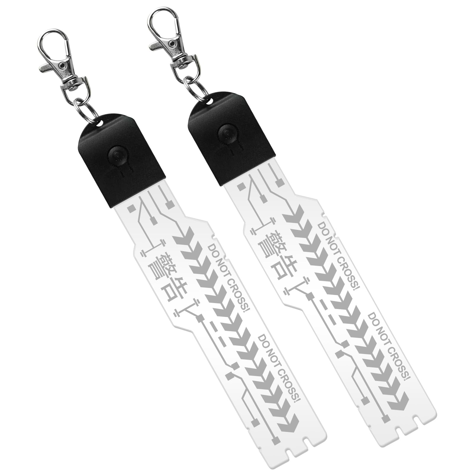 Marikito Pendentif punk, accessoire rechargeable par USB avec 7 options de couleur pour masques punk, costumes et sacs à dos