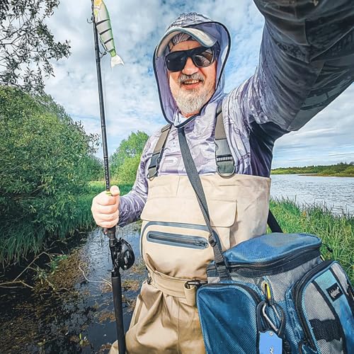 Kylebooker Angler Watvögel Angelhose Wathose Herren Anglerhose Atmungsaktiv Fliegenfischen Angelbekleidung Erschwingliche Brust Wathosen