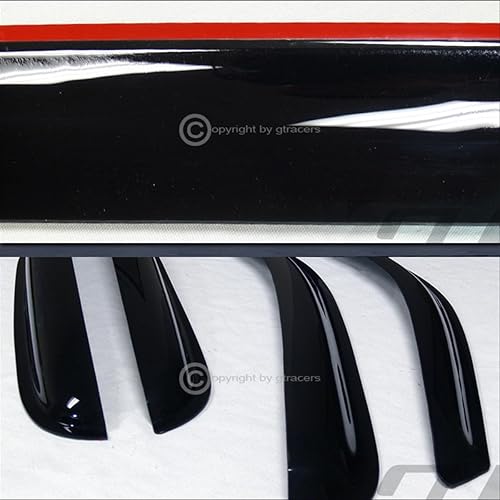 HS Power Viseras de ventana deflector de humo con protección solar y lluvia compatibles con Silverado Extended 99-06