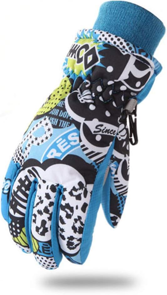 yunjianSki Gloves for Kids, -40℃ Winter Thermal Warm Snow Gloves for 3-11 Year Boy Girl, Waterproof Windproof Anti-Slip Cold Weather Gloves, for Skating Skiing Snowboard Riding Snowmobile Snowball Fight