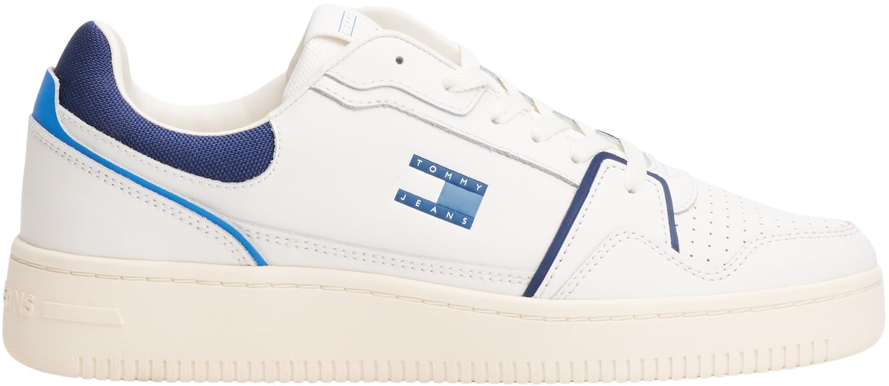 Tommy Jeans Uomo Sneakers con Suola Preformata Retro Basket Profilo Basso