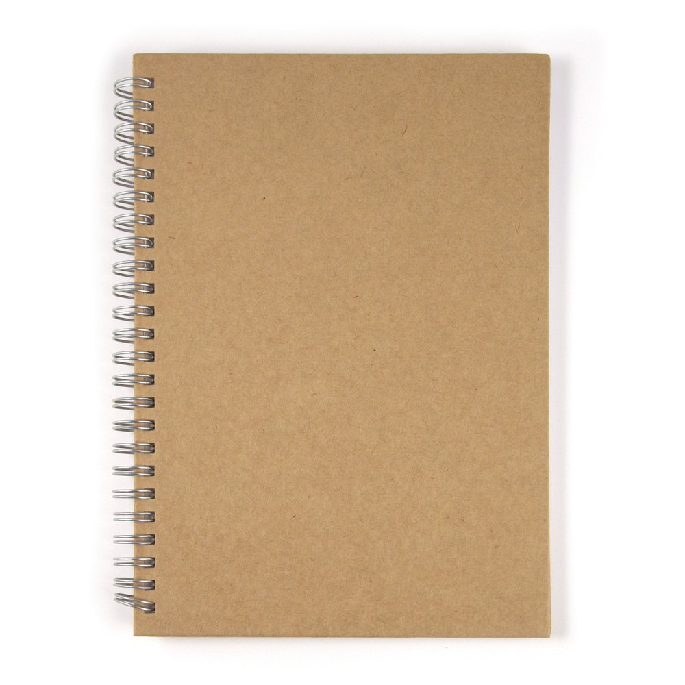 Rayher White Spiral Bound Scrapbook With Plain Paper Pages, Hardcover Memory Book, A5 Album With 60 Pages, 8160100