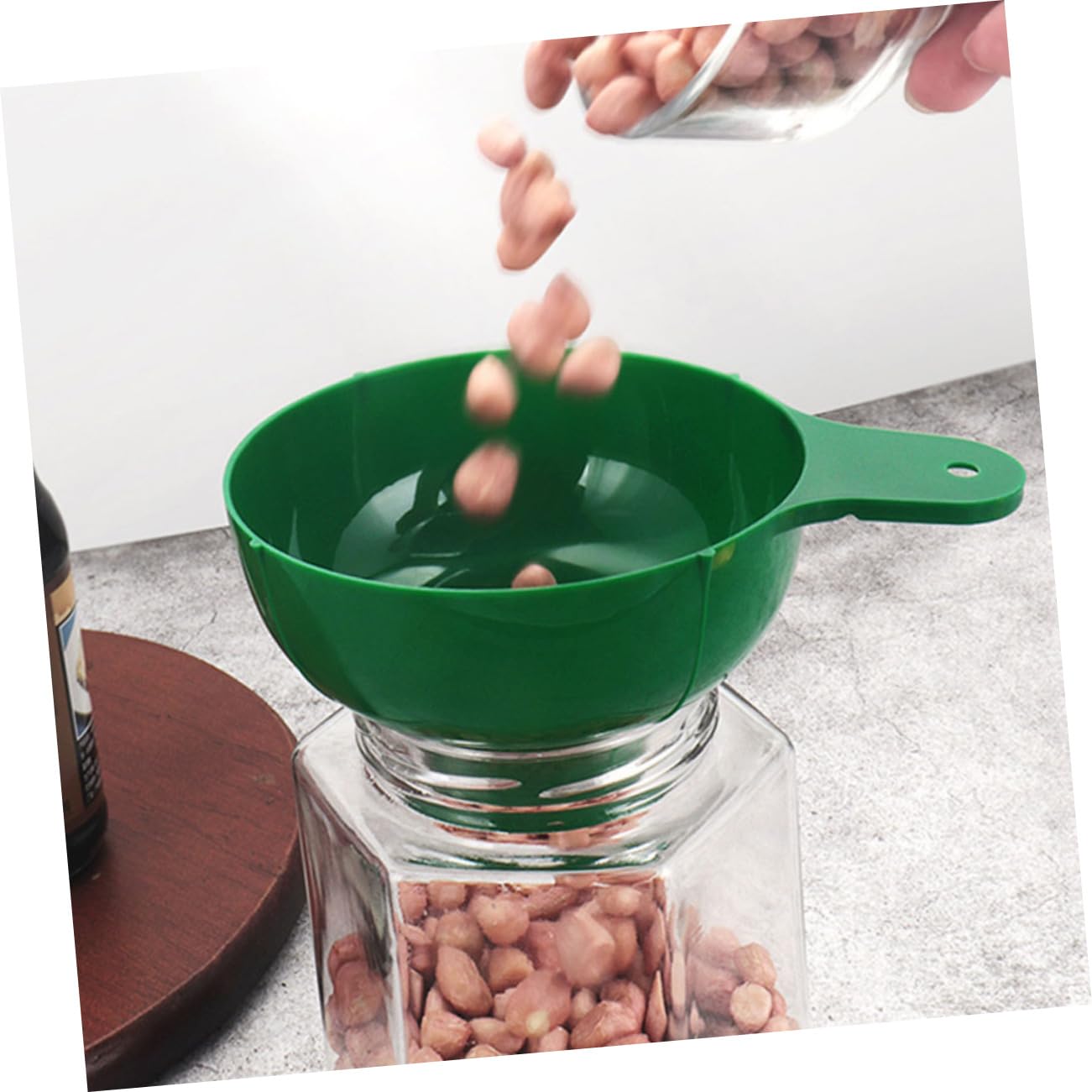 IMIKEYA 16piezas Embudo De Cocina Reutilizable De Plástico Grande Para Llenar Tarros y Frascos Para Mermeladas Salsas y