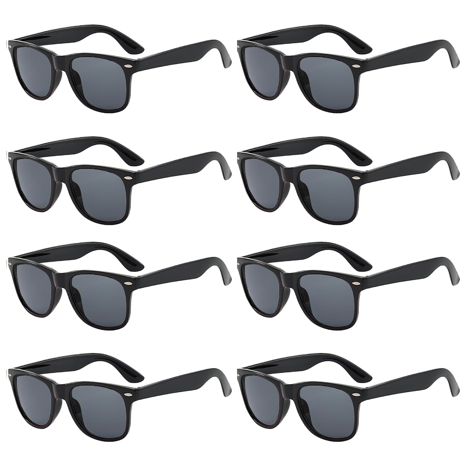 Pibupibu Neon Colors Party Favor Supplies Unisex Sunglasses Pack of 8