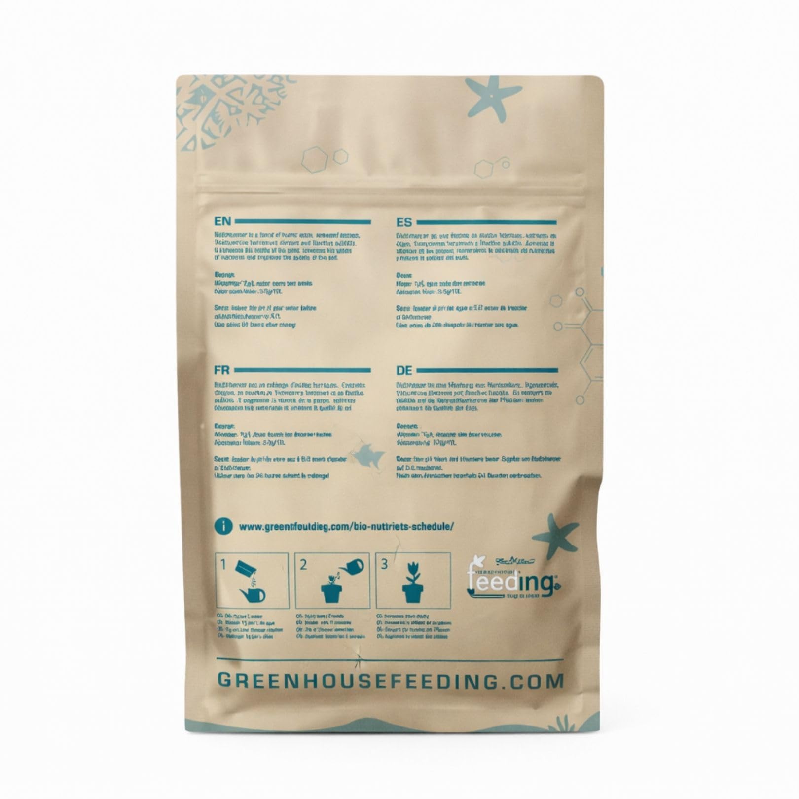 Weedness Green House Feeding Bio Enhancer 500 Gramm - NPK Dünger Grow Anbau Indoor Erde Flüssigdünger Organischer Bio