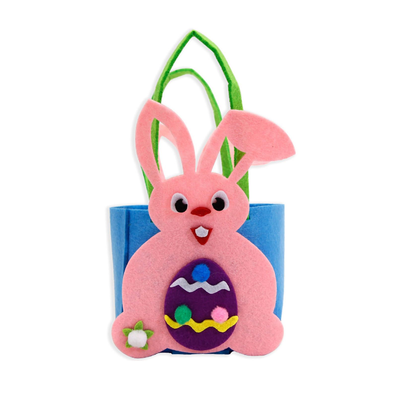 YROHGKPN Easters Gift Bags Felt Basket Treat Candy Texture Suitable for Storaging Eggs and Candy Gift
