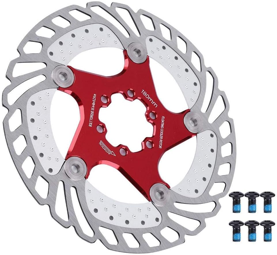 Bike Brake Rotor, 4 Sizes Optional Durable Stainless Steel Bicycle Disc Brake Cooling Floating