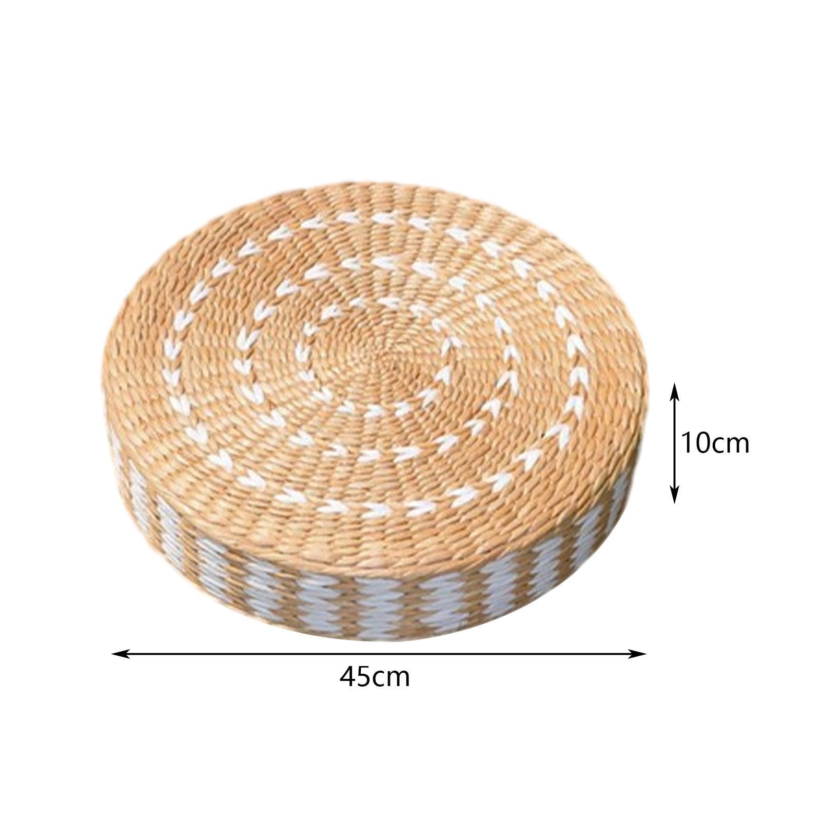 Cojines de Asiento Inteligentes, Cojines Redondos para Silla, cómodos y adecuados para Todo Tipo de Asientos, Redondos de Paja, de meditación, de