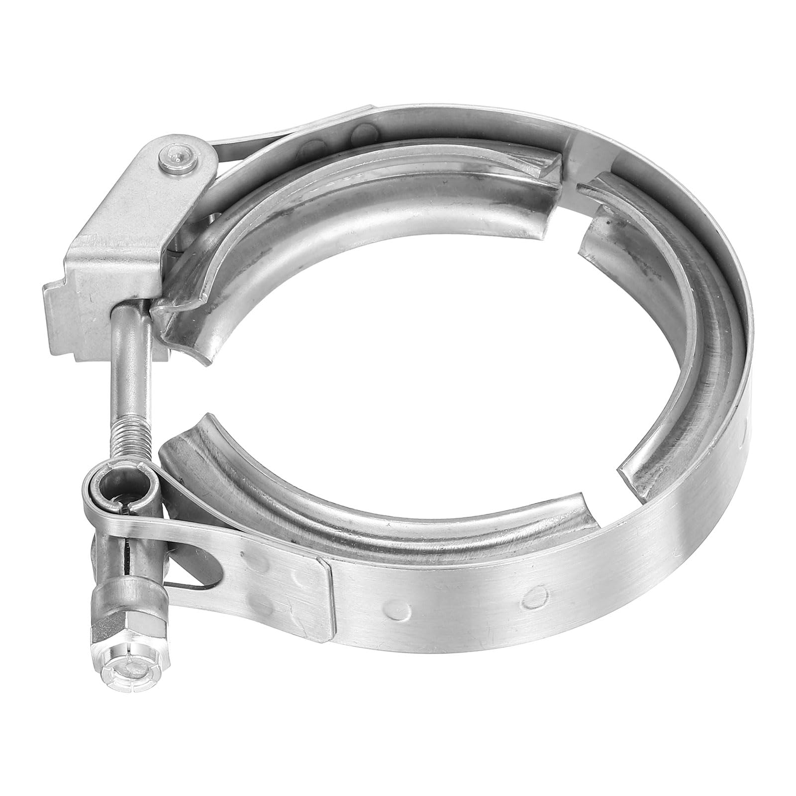 QUARKZMAN Abrazadera V De Liberación Rápida De 2.36" Acero Inoxidable 304 Para Sistemas De Escape Tubería De Bajada Accesorios De Escape Rango De Ajuste 60mm / 2.36 Pulgadas