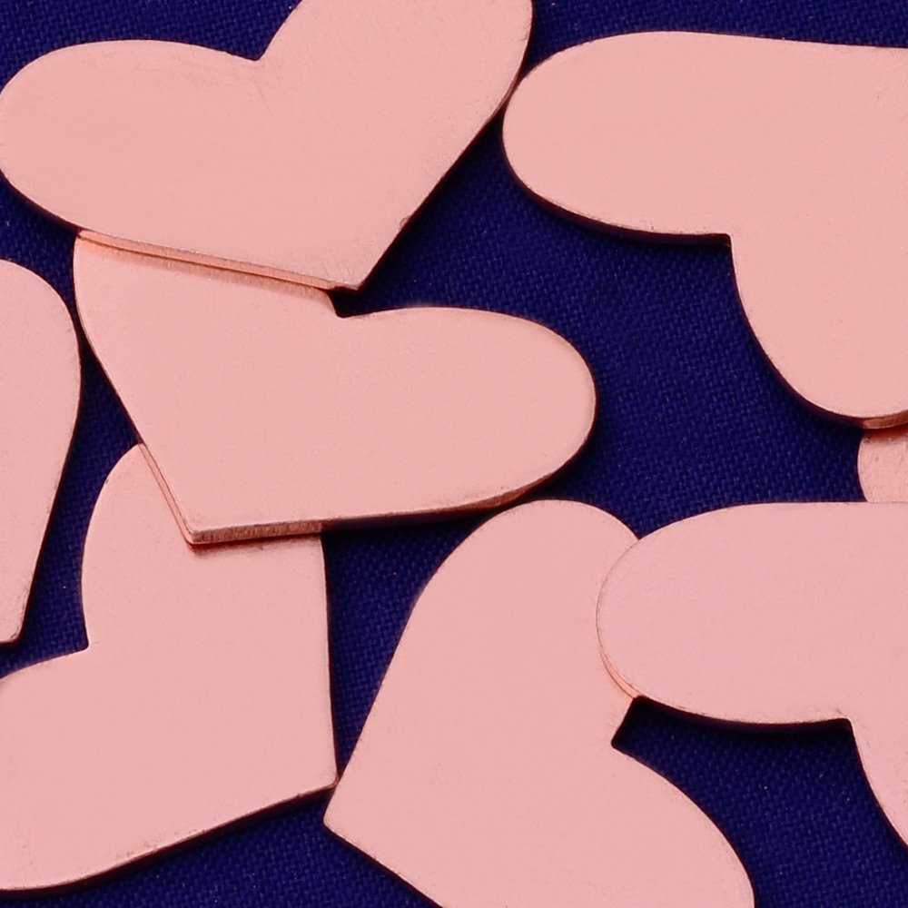 Rosebeading 20pcs tibetara Copper 1" x5/8"(24x16mm) Heart Stamping Blanks,Diy Stamping Jewelry