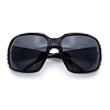 SA106 Polarized Lens Oversize Rhinestone Bling Sparkling Womens Sunglasses