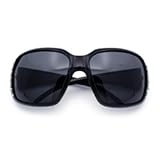Polarized Lens Oversize Rhinestone Bling Sparkling Womens Sunglasses