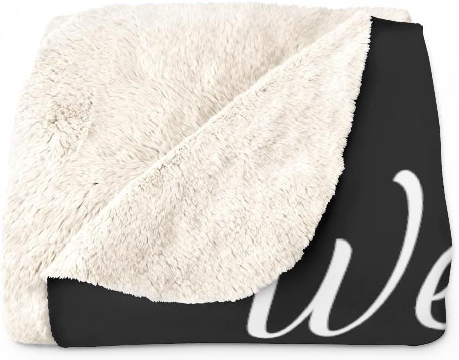 Custom Boat Owner Blanket Personalized Sherpa Fleece Nautical Boat Name Welcome Aboard for Yacht Lake Cabin Beach House Pontoon Gift for Captain Anchor Decor Accessories Made in USA