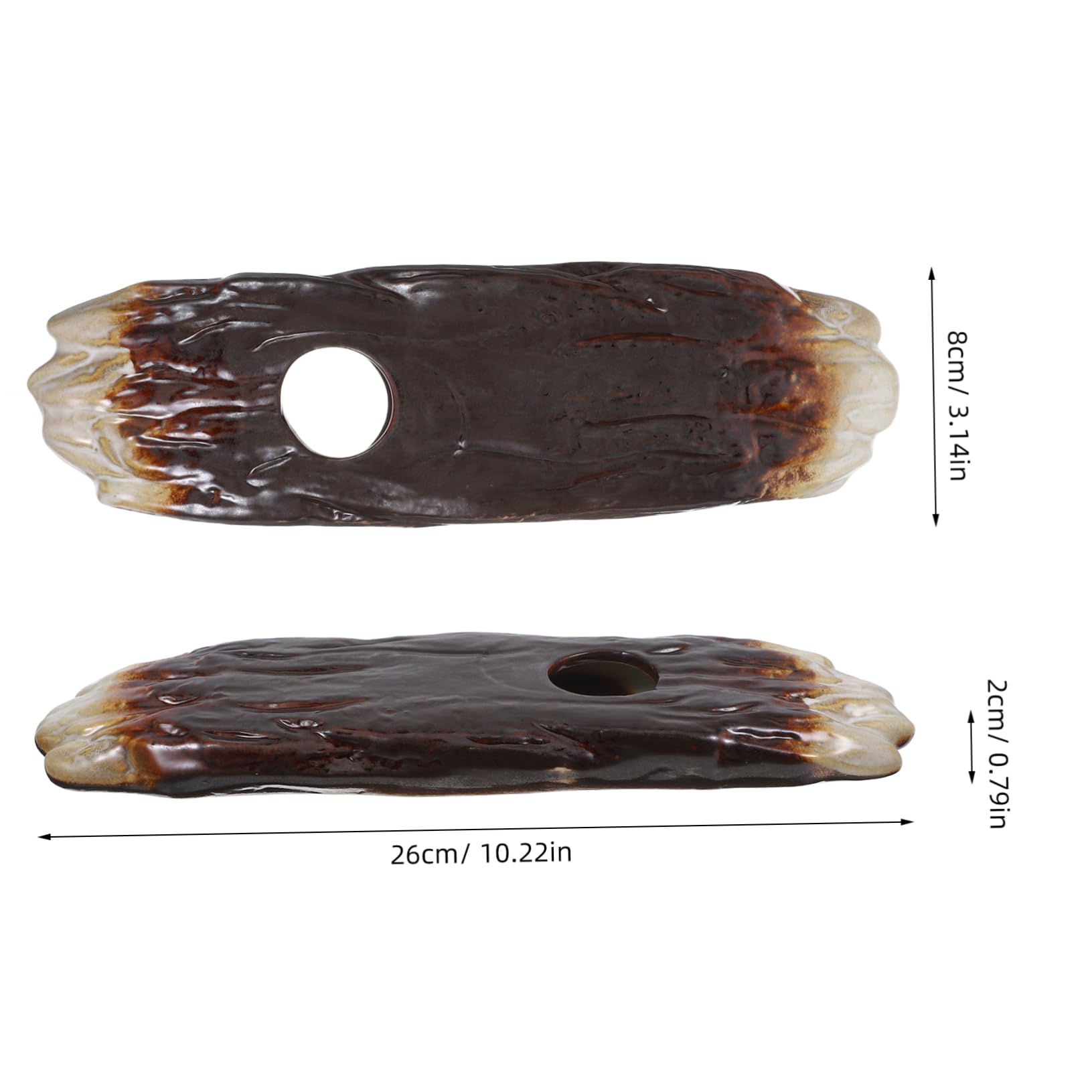 FUNOMOCYA Delicate Ceramic Fountain Outlet for Waterfall Decor Indoor/Outdoor Landscape Water Feature Enhance Aquarium Oxygenation