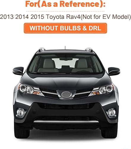 Miniatura 2 de Para Toyota Rav4 Rav-4 LH 2013 2014 2015 - Lámpara cromada para faros delanteros izquierdos