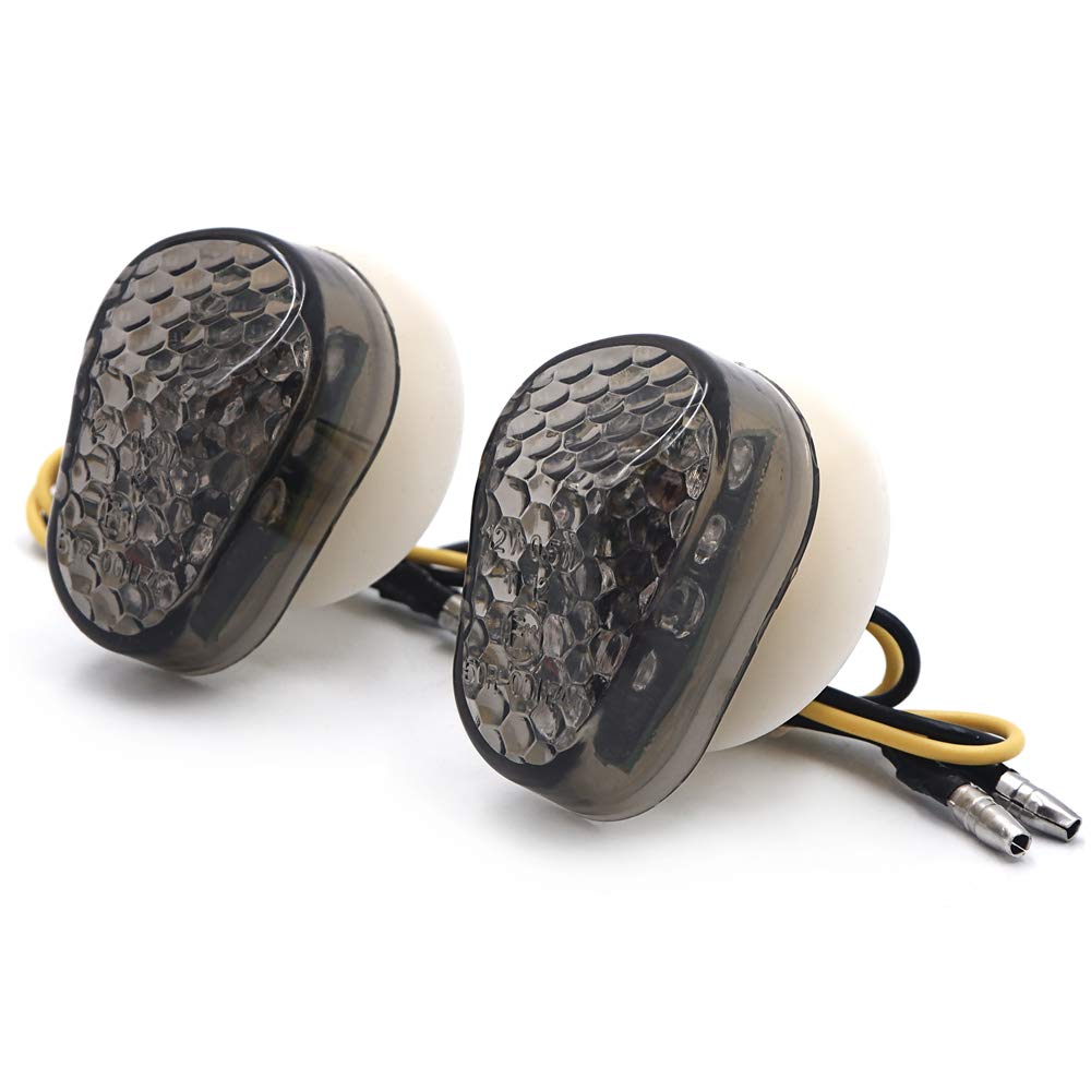 HTTMT - for YZF R1 R6 R6S YZF-R6 Fz6 Fz1 Fz Fazer Smoke LED Turn Signal Lights [P/N: MT303-003-WSK]
