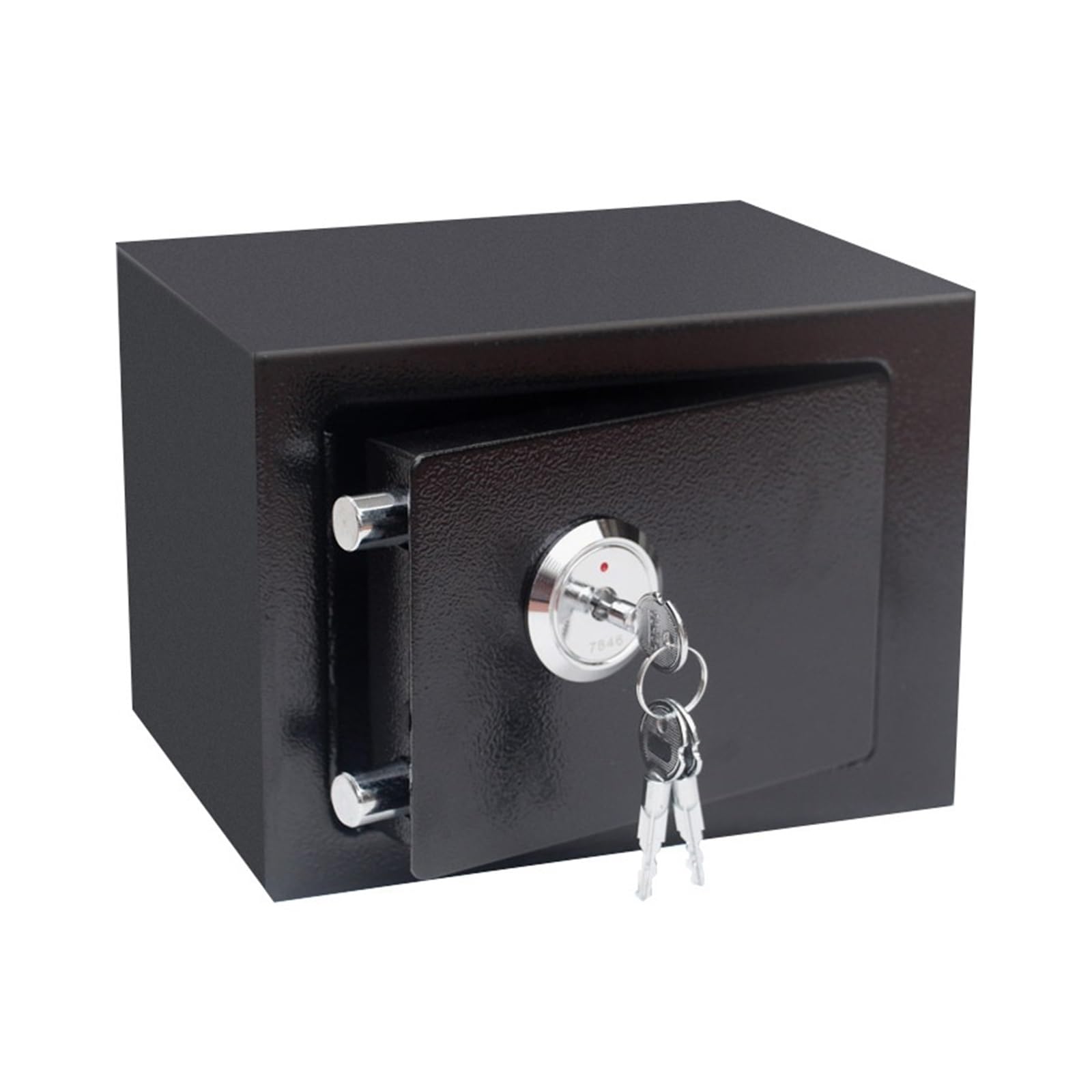 Caja De Seguridad For Documentos Almacenamiento De Oficina De Metal Gabinete De Seguridad De Acero Certificado For El Hogar Caja De Seguridad Caja De Seguridad For Llaves(Black without hole)