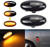 Vista 4 de Hacreyatu Para-Mazda 2 para Mazda 3 5 6 BT-50 MPV 2 piezas LED dinámica señal de giro lateral luz intermitente secuencial luz intermitente (amarillo)