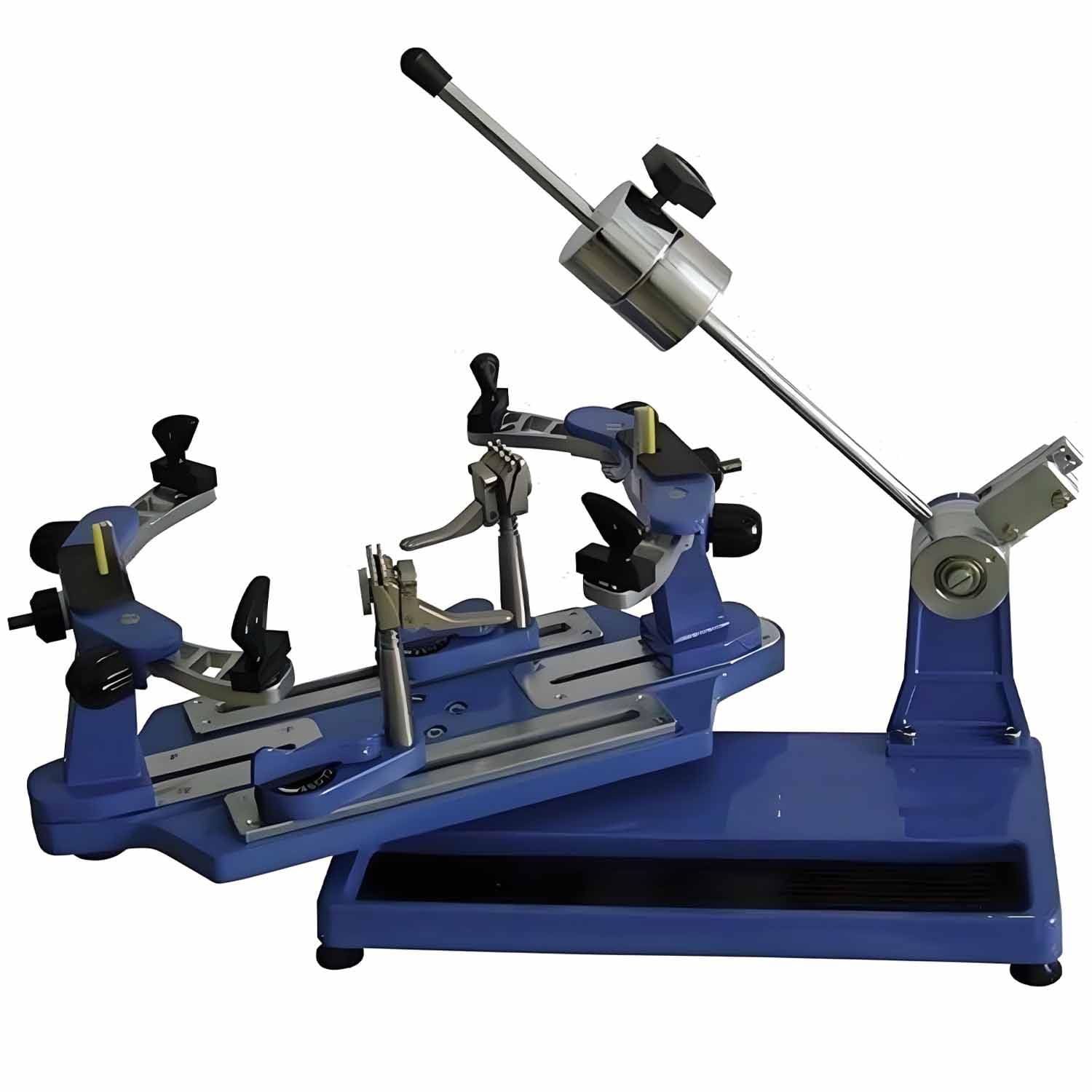 Macchina incordatrice Manuale Professionale, Macchina incordatrice Manuale con Morsetti e Strumenti, Attrezzatura Professionale per incordatura di Tennis e Badminton Blue