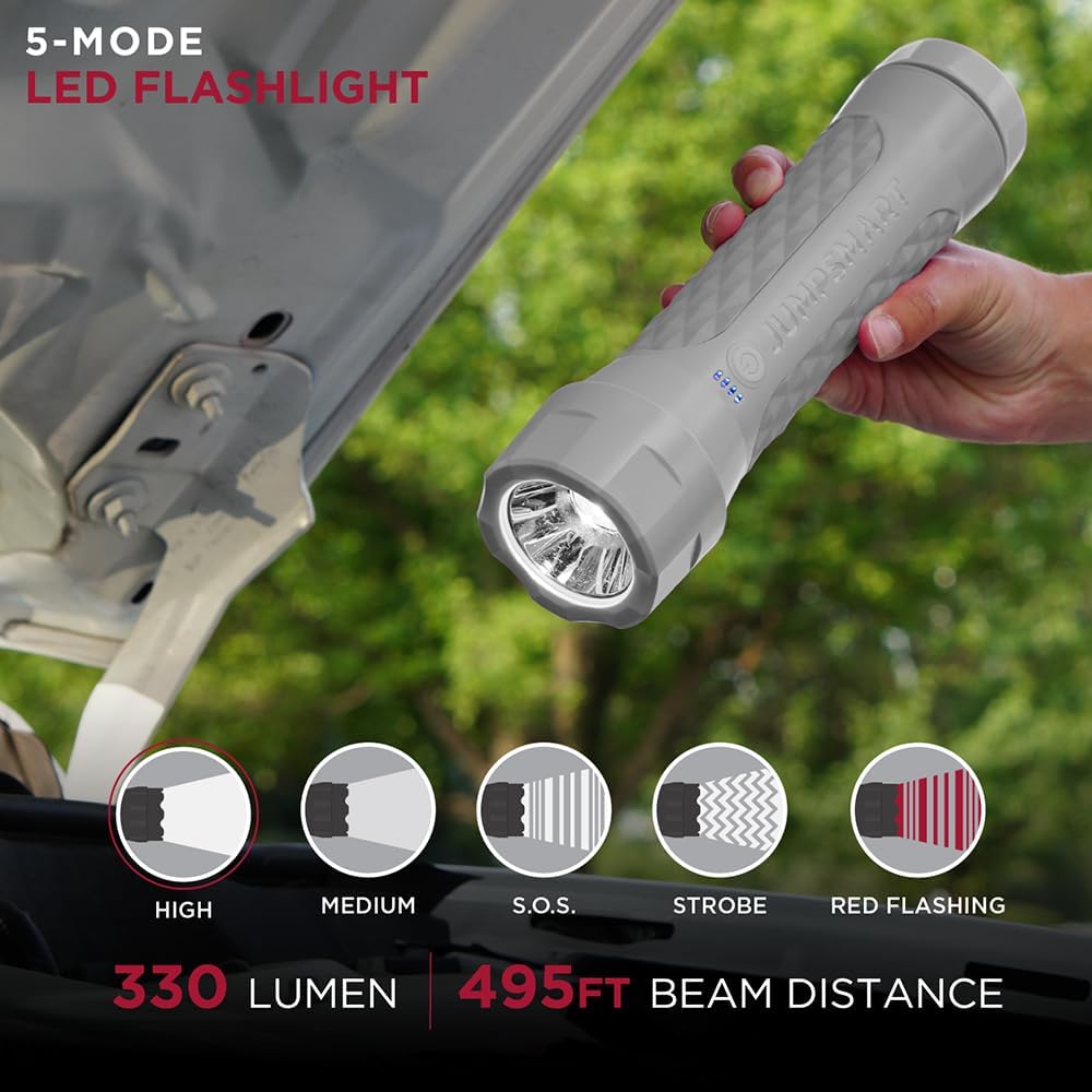 JumpSmart 10-in-1 jump start capacity for various vehicles