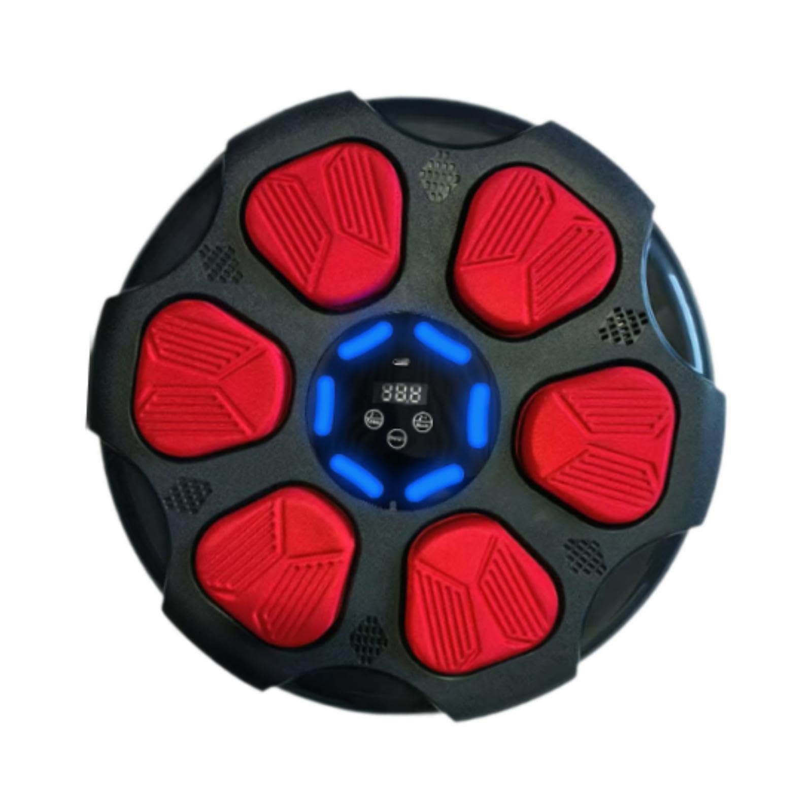 Music Boxing Machine Electronic Boxing Wall for Karate Fitness Indoor Red Black No Gloves