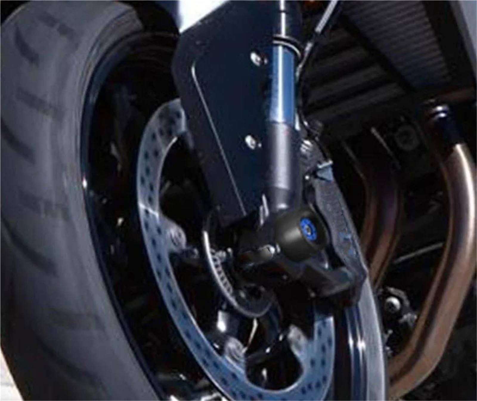 Protezione Anticaduta Per Forcella Anteriore E Posteriore Per Motocicletta, Per BMW S1000RR S1000R S1000XR F900R F900XR Moto Tamponi Ruota Forcella Asse Anteriore e Poste(Argento)